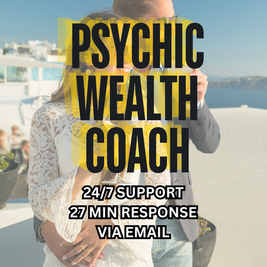 PSYCHIC WEALTH COACHING - Your Question Answered Within 27 Minutes Via Email